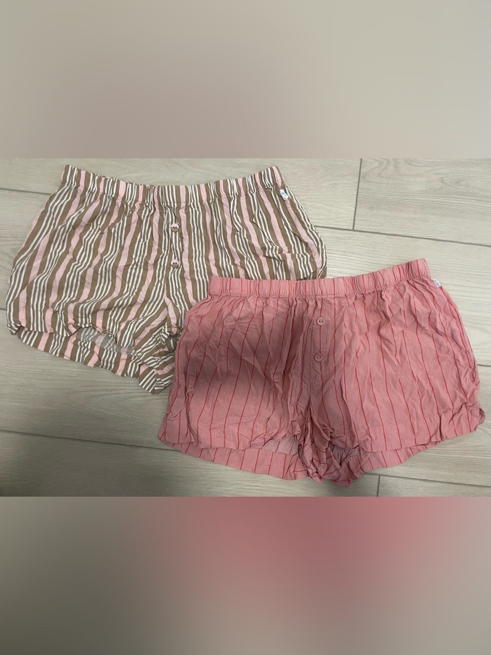 Bliss Women's Striped Pajama Shorts - Set of 2